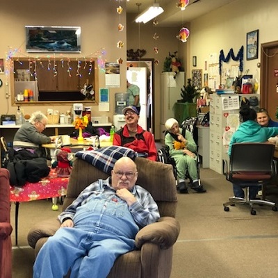 A group picture of STEP's Activity and Senior Center in Browerville, MN.